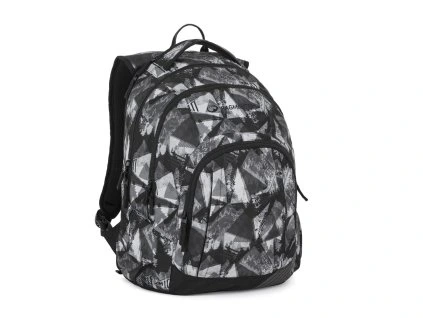 Studentský batoh Bagmaster LINCOLN 26 A – černo-bílý