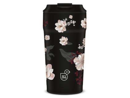 Termohrnek Ars Una Flowery Black 470 ml