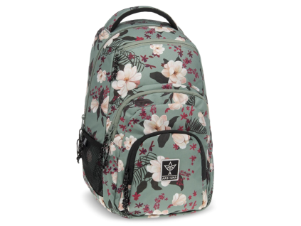 Studentský batoh Ars Una Flowery Green AU-2