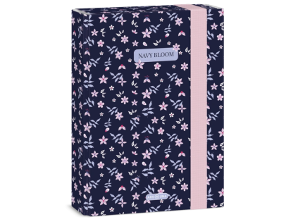 Box na sešity A5 Ars Una Navy Bloom