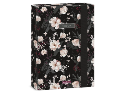 Box na sešity A5 Ars Una Flowery Black