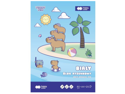 Blok na kreslení A4 Kapybara 20 listů 80 g/m²
