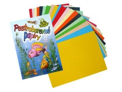 Balení 20 barevných papírů A4 v mixu sytých odstínů, vhodné pro školní tvoření a kreativní činnosti.