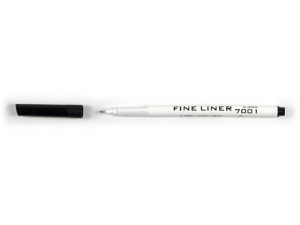 Popisovač fine liner černý trojhranný