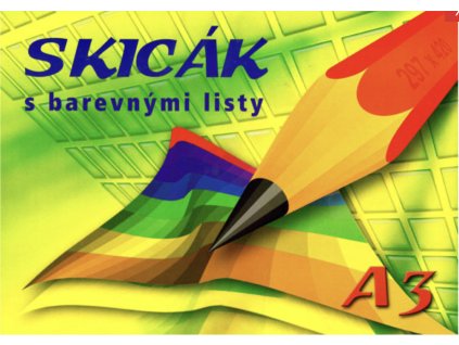 Skicák A3 Kolor Mix – 10 barevných listů (160–240 g/m²)