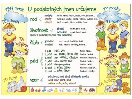 Tabulka skloňování podstatných jmen – výjimky (A4)