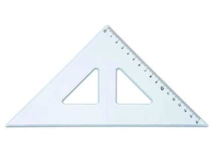 Trojúhelník s ryskou 16 cm Koh-i-noor – čiré