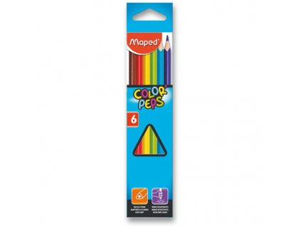 Pastelky Maped Color’Peps – 6 barev