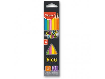 Pastelky Maped Color'Peps Fluo - 6 barev