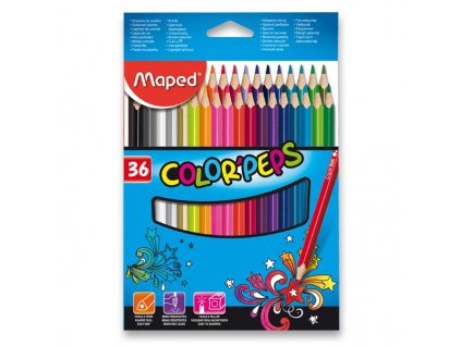 Pastelky Maped Color'Peps - 36 barev