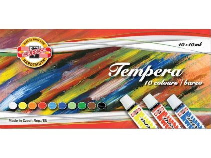 Temperové barvy Koh-i-noor 10 ml – sada 10 barev