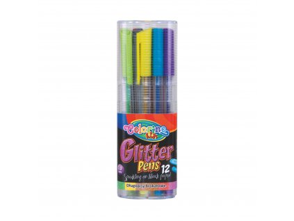 Colorino gelové pero s brokátem 12 barev