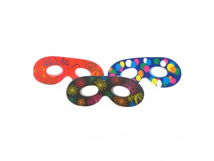 Maska škraboška papírová 3ks