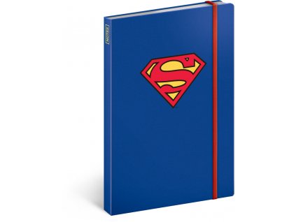 Notes Superman – Symbol, linkovaný, 13 x 21 cm