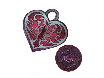 Sticker na tašku Srdce 2 ks