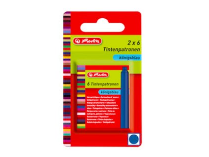 Inkoustové bombičky Herlitz modré – 2x6 ks na blistru