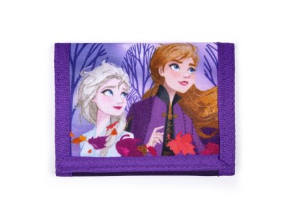 Dětská textilní peněženka Frozen se šňůrkou na krk