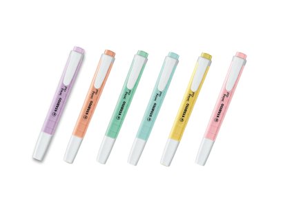 Zvýrazňovač STABILO swing cool Pastel Edition – výběr barev