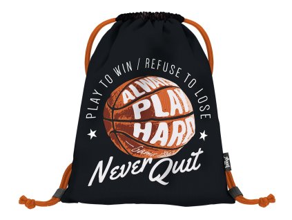 Sáček na přezůvky Basketbal – Míč, černý