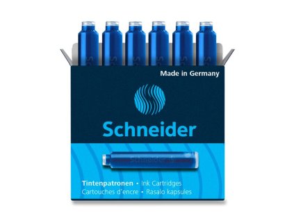 Schneider inkoustové bombičky 6 ks – modré