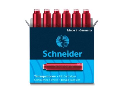 Inkoustové bombičky Schneider – 6 ks červené