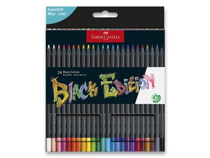 Pastelky Faber-Castell Black Edition 24 barev