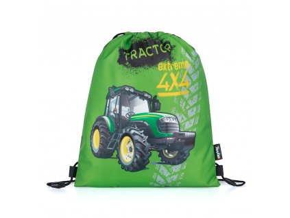 Sáček na přezůvky Oxybag Zelený traktor