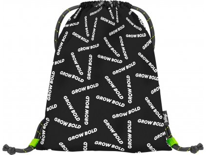 Školní sáček na přezůvky (Baagl) Grow Bold – černý