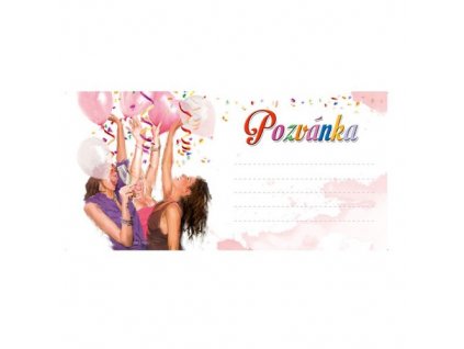 pozvanka na party h 2403 0002 girls sada 10 ks
