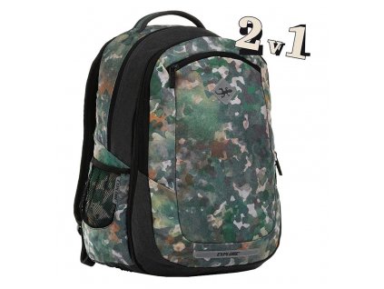 Školní batoh 2v1 BAR Army