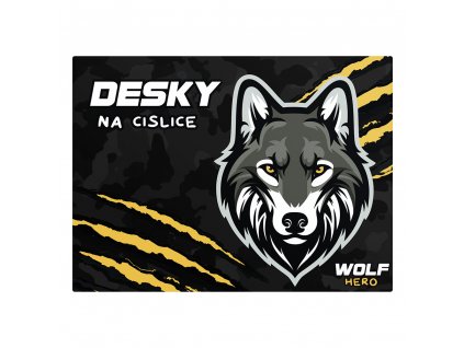 Desky na číslice Vlk – PVC