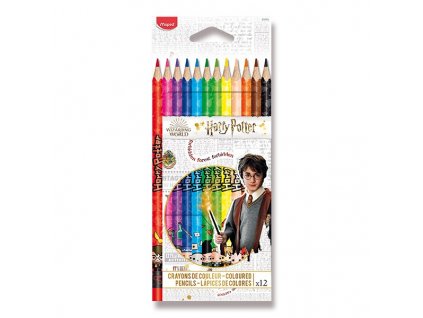 Pastelky Harry Potter trojhranné 12 ks Maped Color’Peps