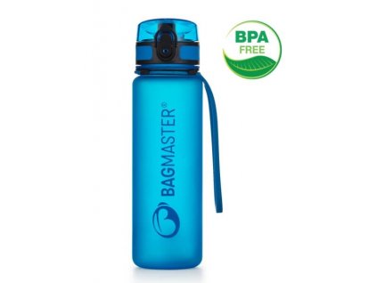 Láhev na pití s pojistkou proti vylití – modrá Bagmaster 500 ml