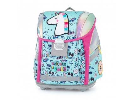 Školní aktovka 900g oxybag - PREMIUM LIGHT Unicorn iconic