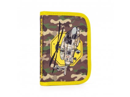 Školní penál OXY BAG Helikoptéra – 1patrový, 2 chlopně, prázdný