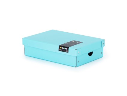 Úložná krabice lamino PASTELINI modrá – malá