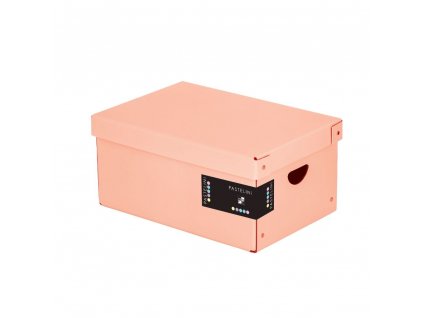 Úložná krabice lamino PASTELINI meruňková – velká