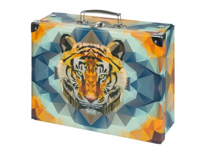 Baagl skládací školní kufřík Tiger s kováním