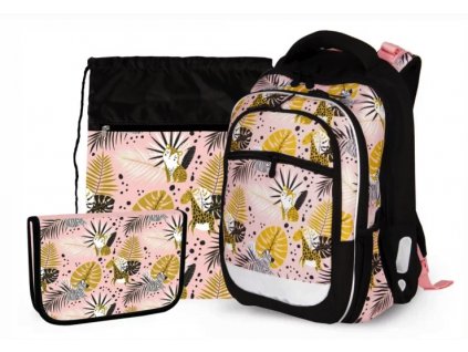 Školní set Stil Tropical – batoh, penál a sáček pro 1.–4. třídu
