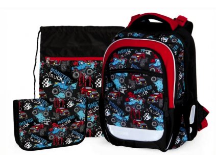 Školní batoh pro kluky Stil Truck – ergonomický set pro 1.–4. třídu