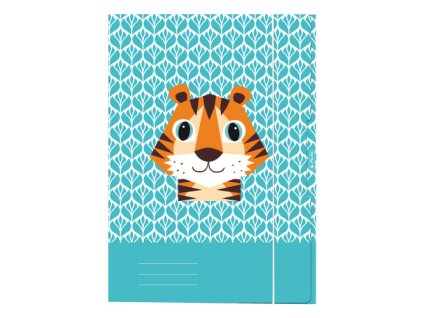 Desky s gumičkou A3 Tygr (Cute Animals)