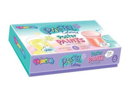Temperové barvy Colorino Pastel 6×20 ml v kelímku