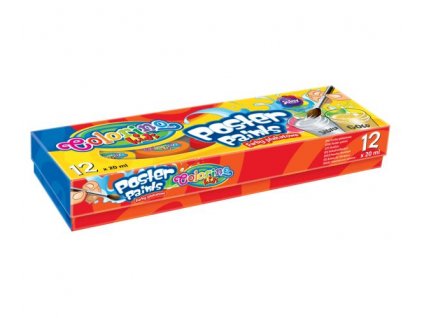 Temperové barvy Colorino – sada 12 ks x 20 ml pro barevné tvoření