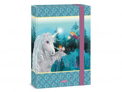 Ars Una box na sešity A4 pro holky – Stardust s jednorožcem