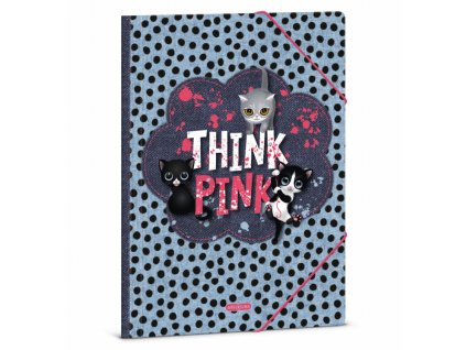 Složka na sešity A4 Ars Una Think Pink – kočky