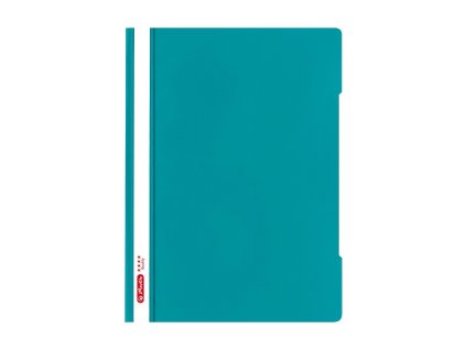 Rychlovazač A4 Color Blocking – tyrkysový, průhledná přední strana