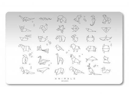 Podložka na stůl PP 60x45cm Origami animals