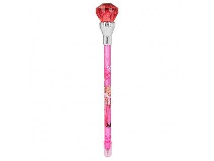 Propiska se svítícím diamantem Top Model - Tmavě růžová