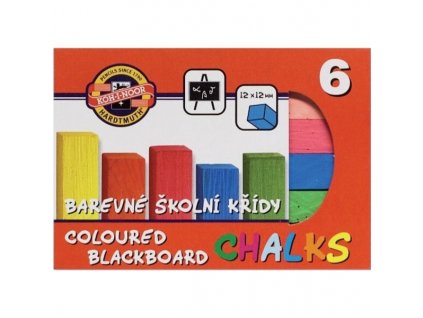 barevne skolni kridy 6 ks