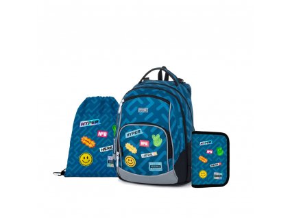 Školní batoh OXY GO Stickers 2024 v setu